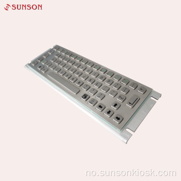 Tastatur og berøringsplate i metall